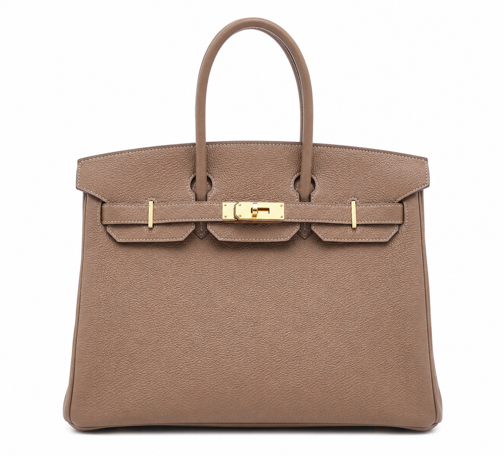Luxury Tan Togo Leather Birk Handbag 25cm | Ziyanda M Collection