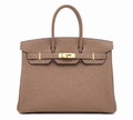 Luxury Tan Togo Leather Birk Handbag 25cm | Ziyanda M Collection