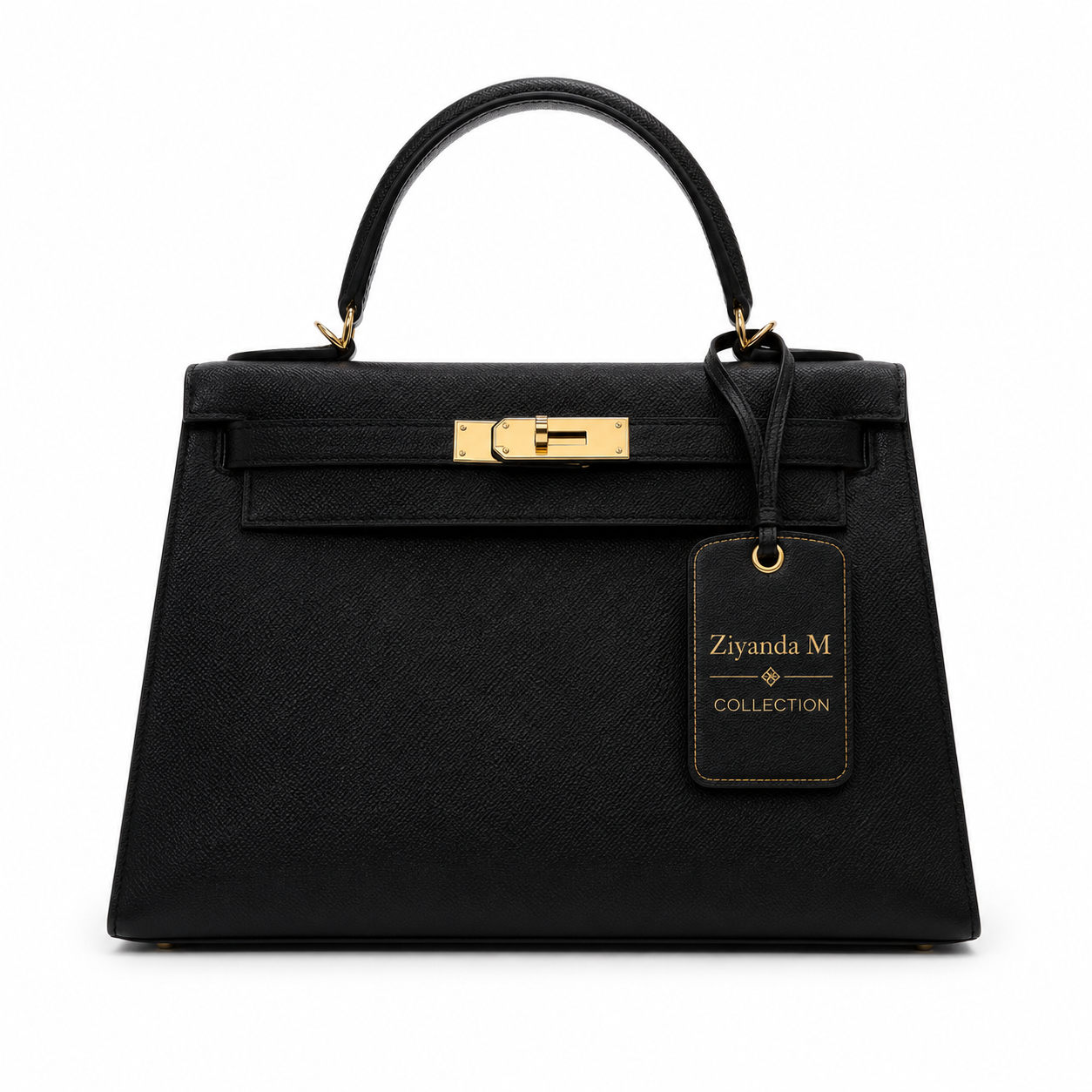 Black Luxury Kelly 25 Epsom Leather