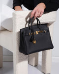 Luxury Black Togo Handbag 25