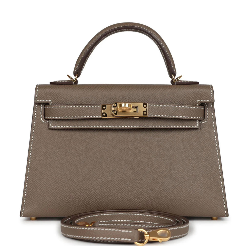 Luxury Kelly Tan Epson Genuine Leather 20