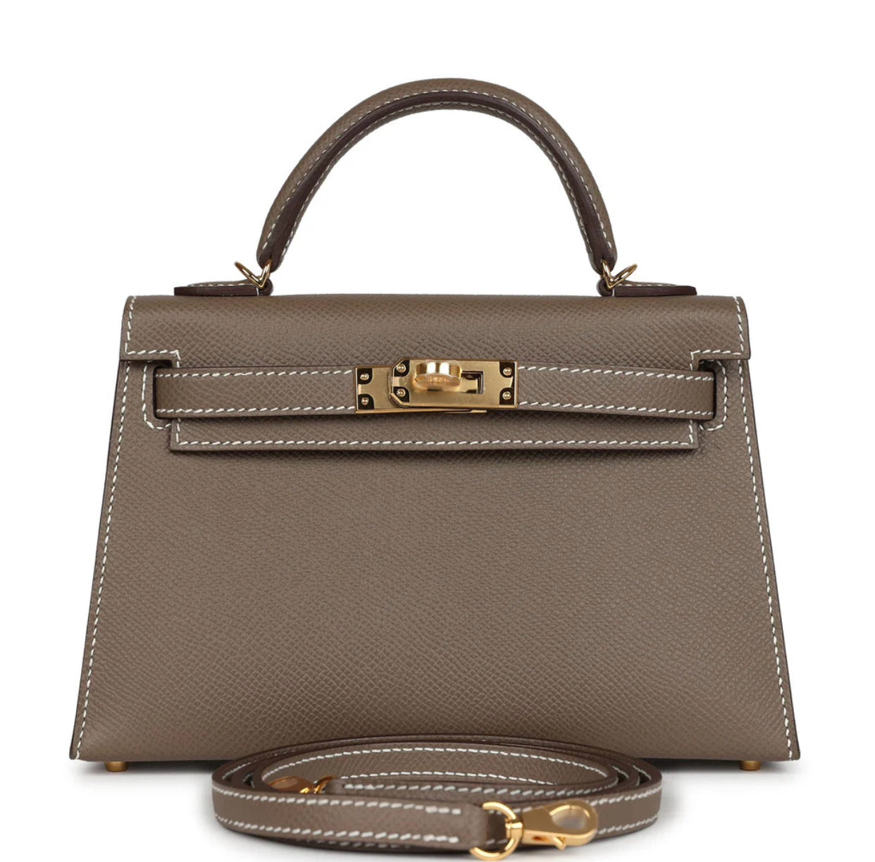 Luxury Kelly Tan Epson Genuine Leather 20