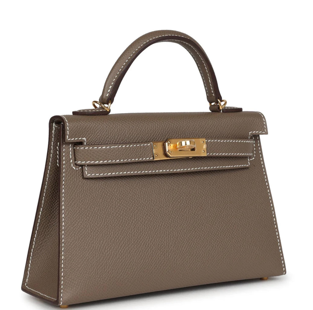 Luxury Kelly Tan Epson Genuine Leather 20