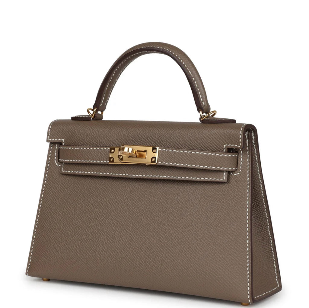 Luxury Kelly Tan Epson Genuine Leather 20