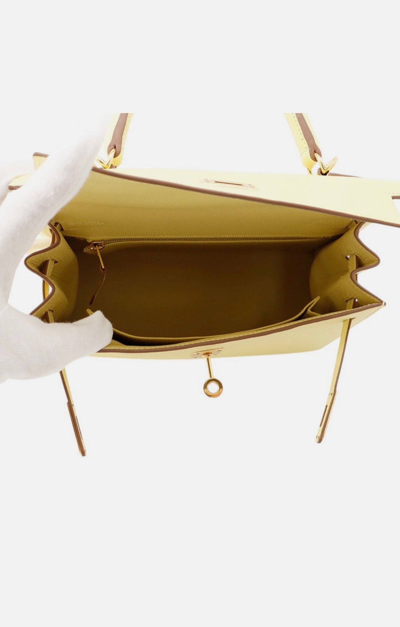 Luxury Butter Yellow Epsom Leather Kelly Handbag 20cm | Ziyanda M Collection