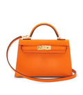 Luxury Orange Epsom Leather Kelly Handbag 20cm | Ziyanda M Collection