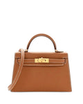 Luxury Brown Epsom Leather Kelly Handbag 20cm | Ziyanda M Collection