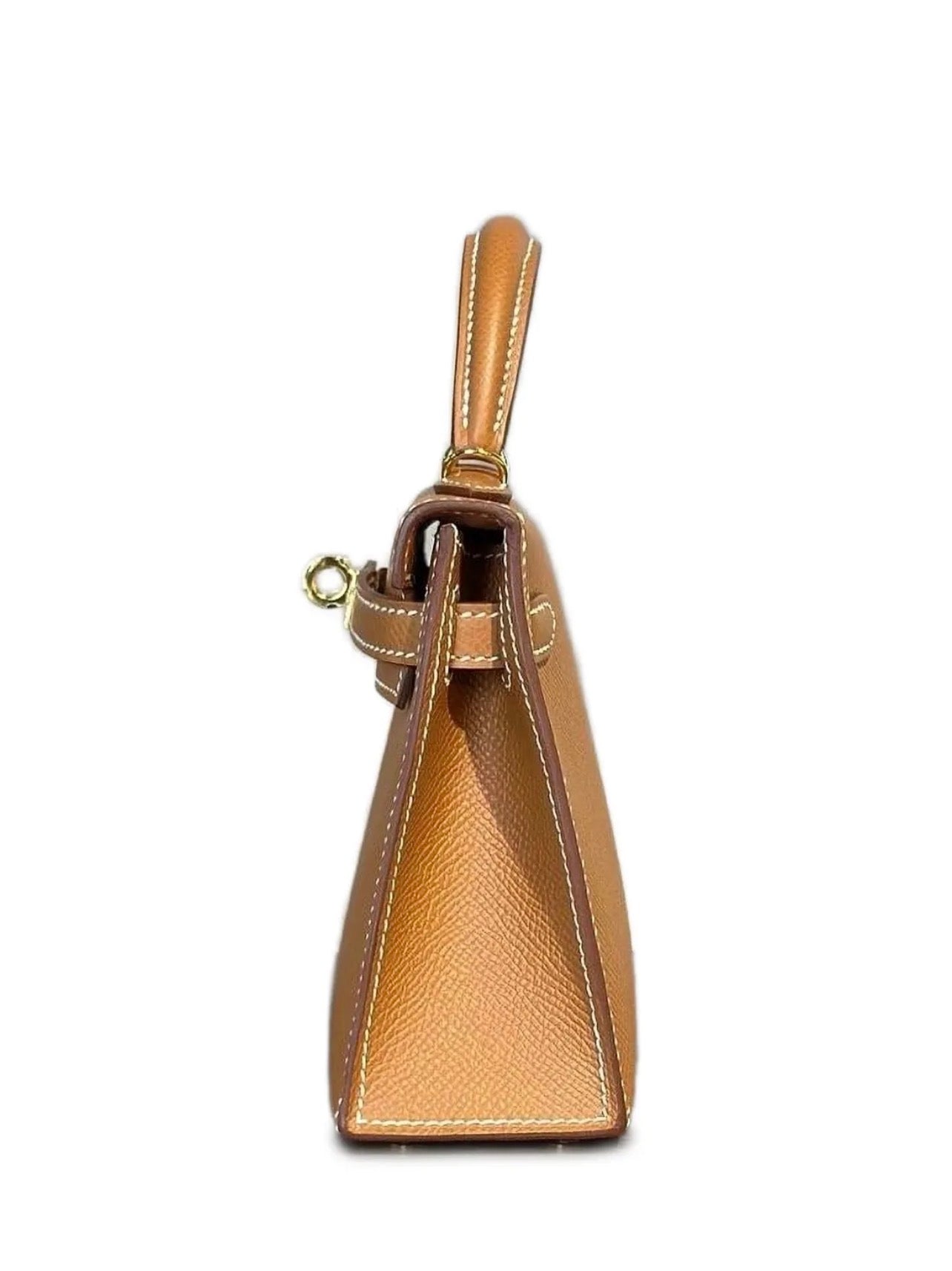 Luxury Brown Epsom Leather Kelly Handbag 20cm | Ziyanda M Collection