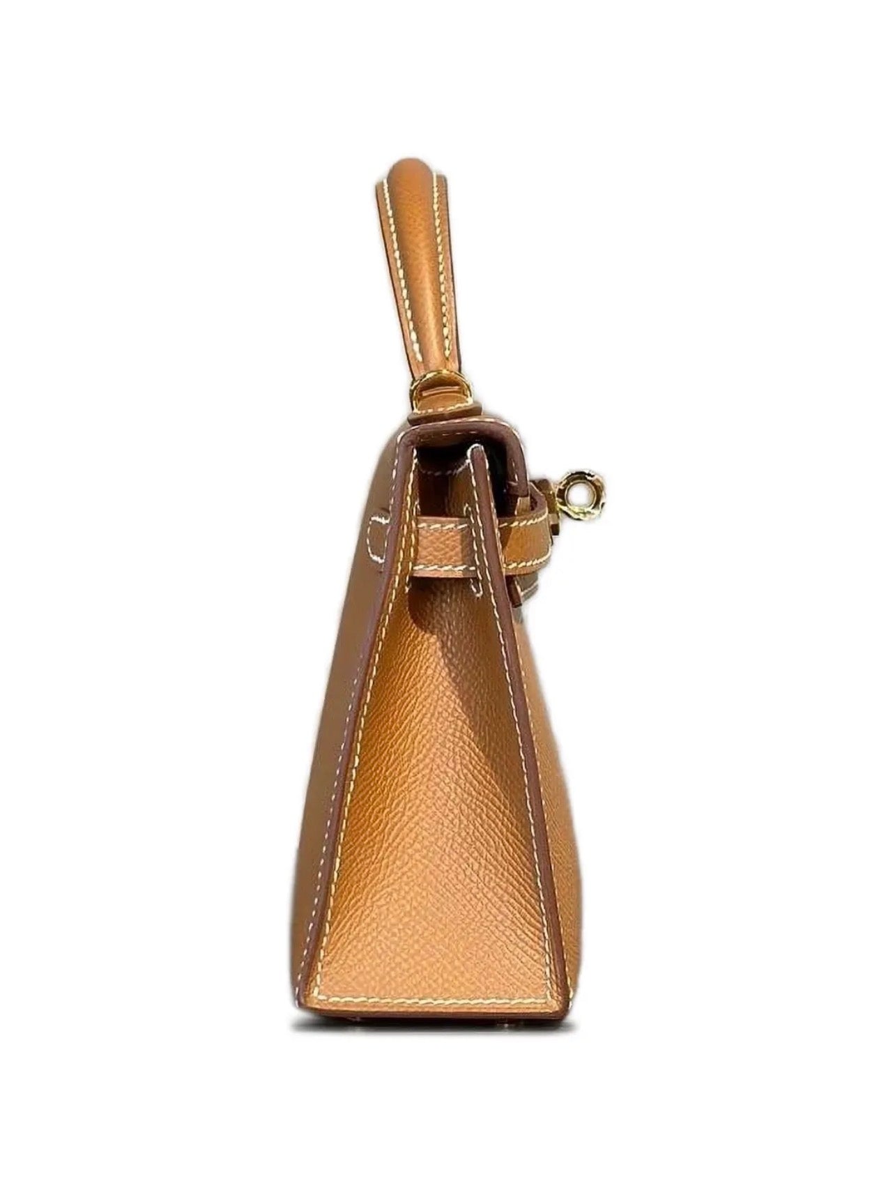 Luxury Brown Epsom Leather Kelly Handbag 20cm | Ziyanda M Collection