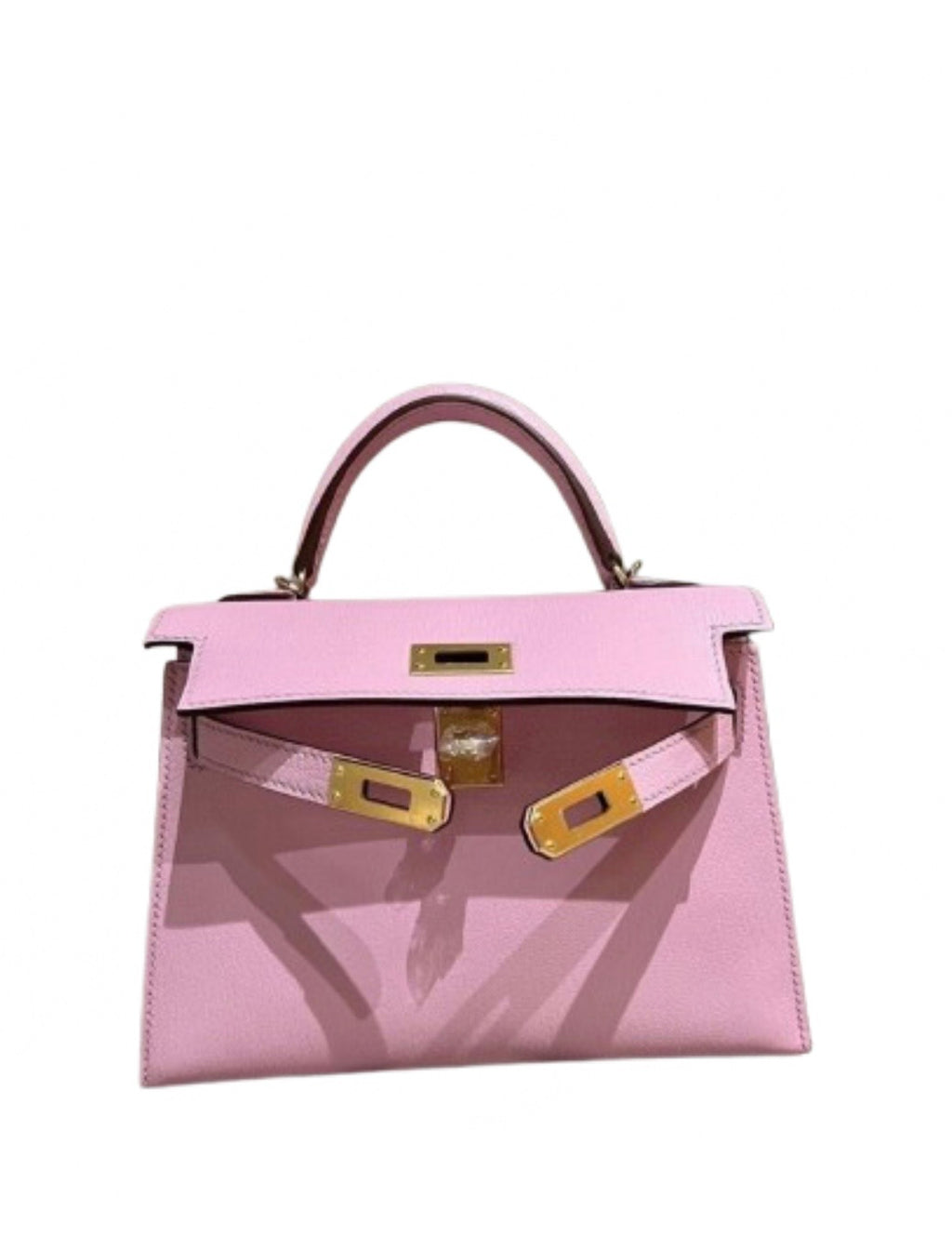 Luxury Pink Epsom Leather Kelly Handbag 20cm | Ziyanda M Collection