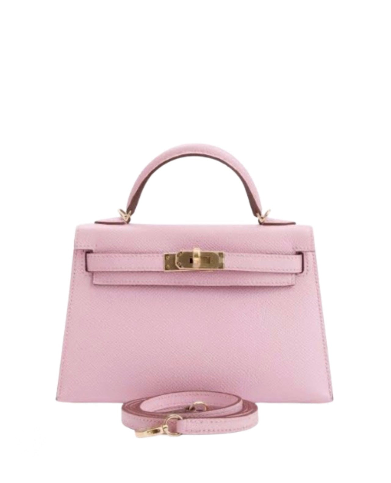 Luxury Pink Epsom Leather Kelly Handbag 20cm | Ziyanda M Collection