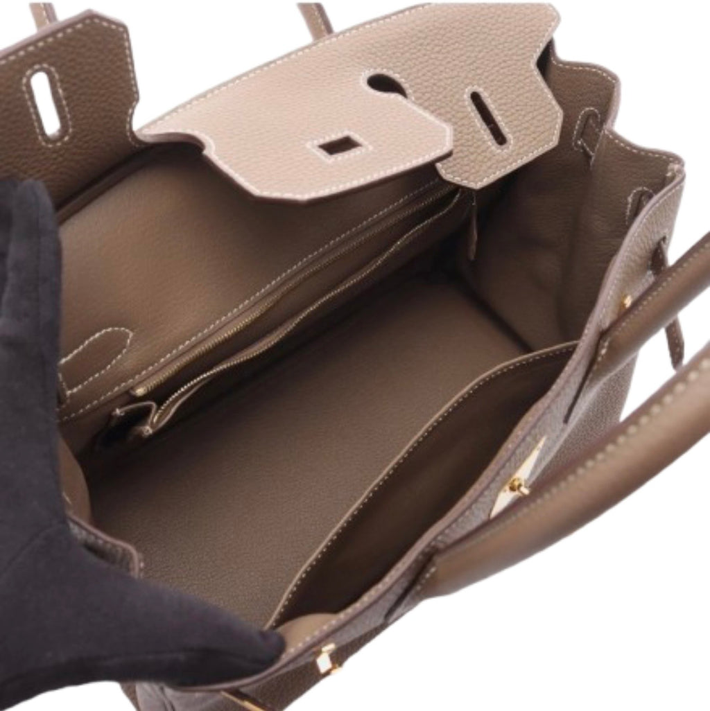 Luxury Tan Togo Leather Birk Handbag 25cm | Ziyanda M Collection
