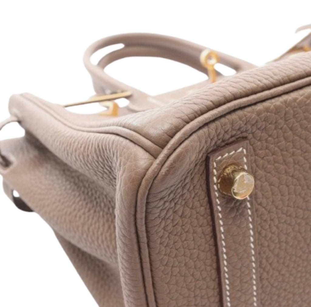 Luxury Tan Togo Leather Birk Handbag 25cm | Ziyanda M Collection