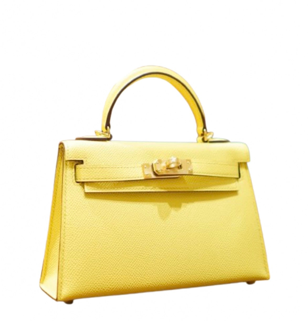 Luxury Butter Yellow Epsom Leather Kelly Handbag 20cm | Ziyanda M Collection
