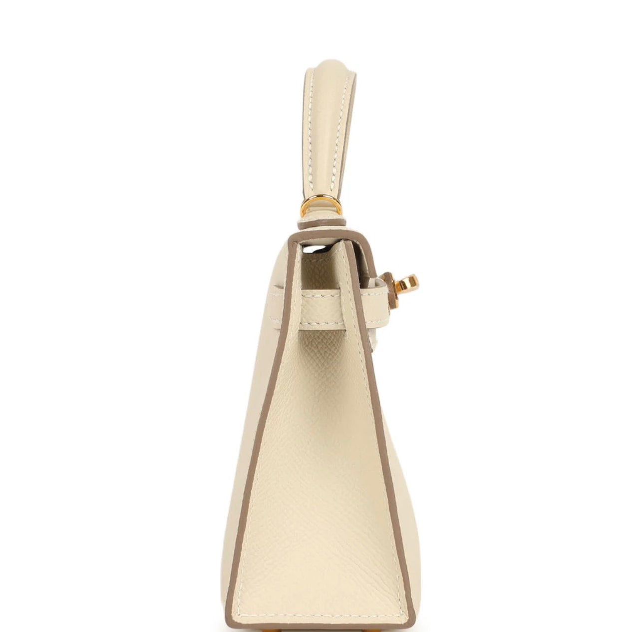 Luxury White Epsom Leather Kelly Handbag 20cm | Ziyanda M Collection
