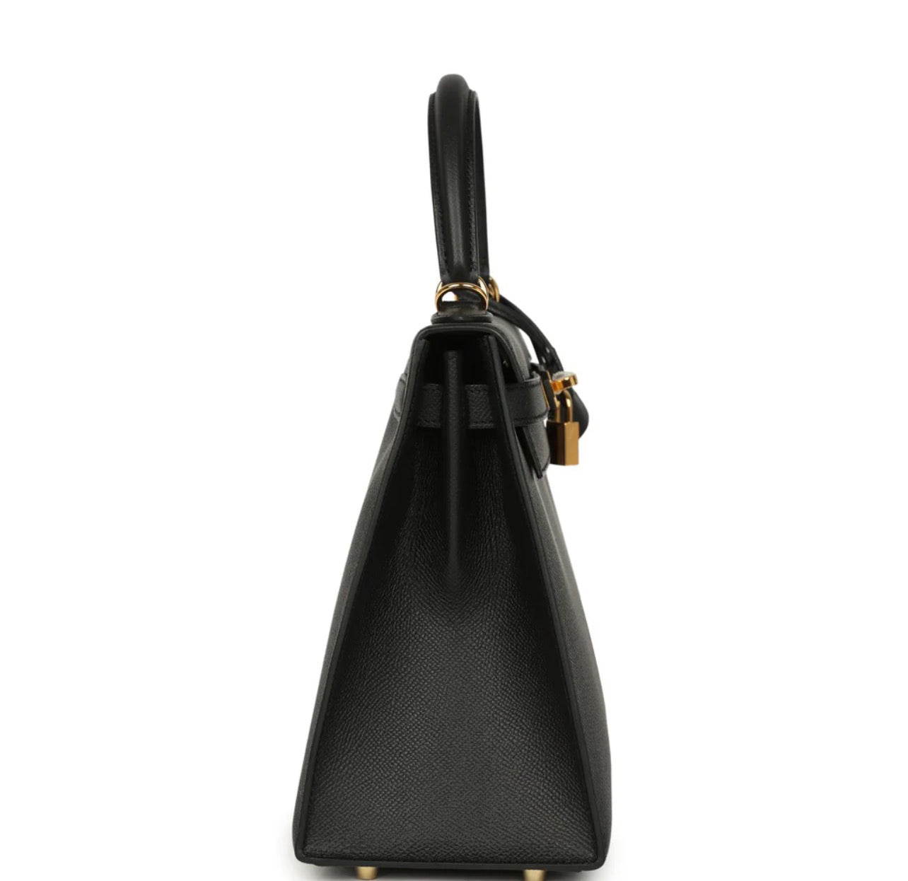 Luxury Black Epsom Leather Kelly Handbag 25cm | Ziyanda M Collection