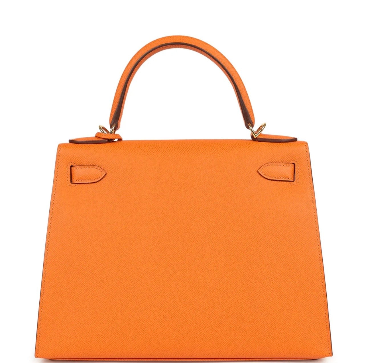 Luxury Orange Epsom Leather Kelly Handbag 25cm | Ziyanda M Collection