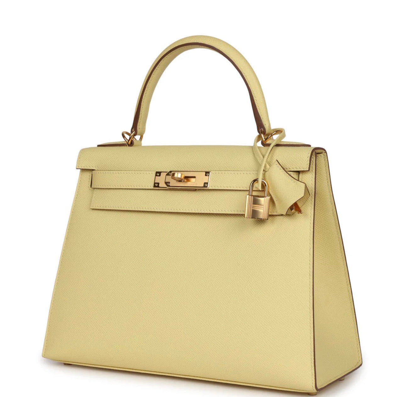 Luxury Butter Yellow Epsom Leather Kelly Handbag 25cm | Ziyanda M Collection