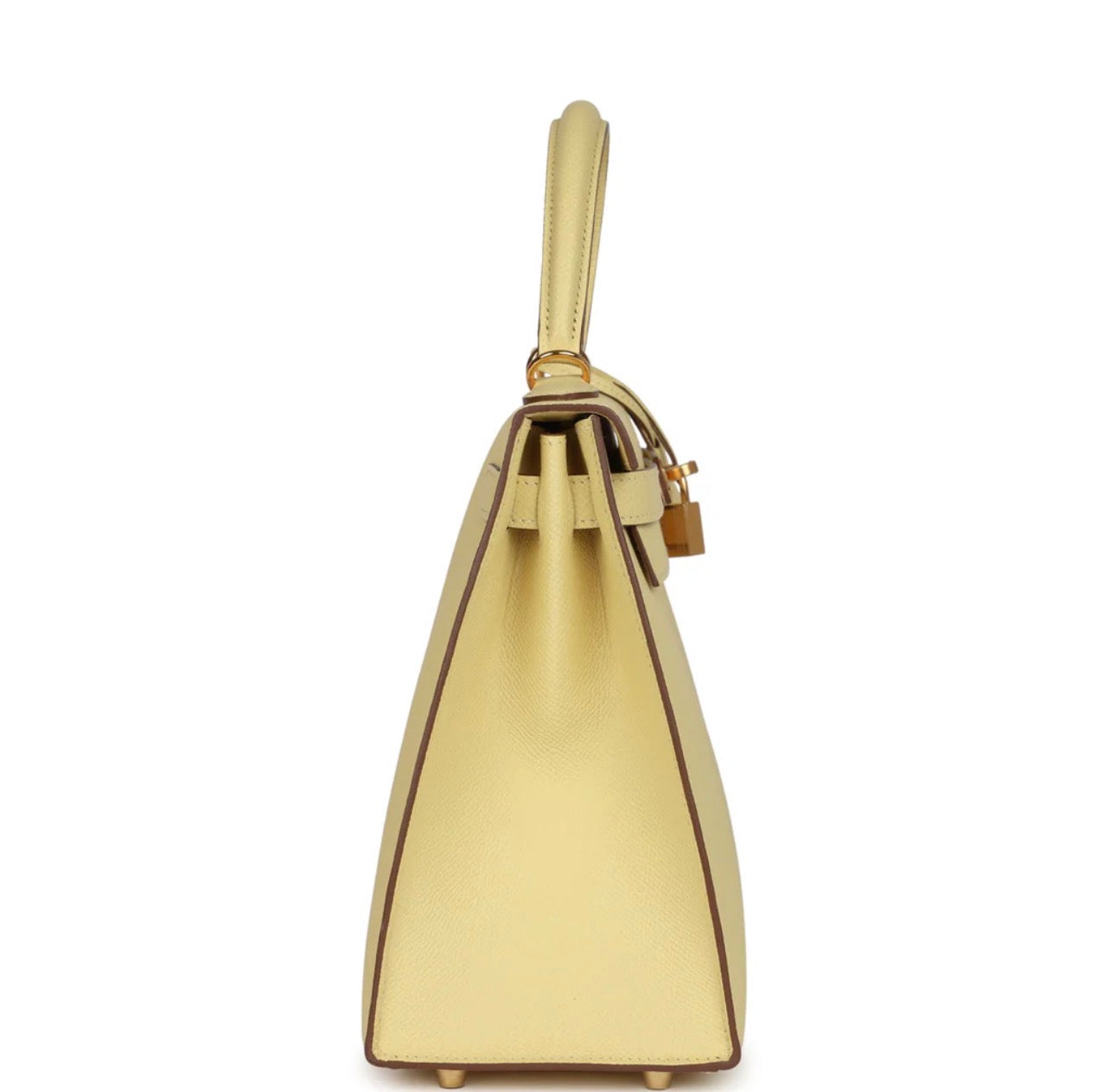 Luxury Butter Yellow Epsom Leather Kelly Handbag 25cm | Ziyanda M Collection