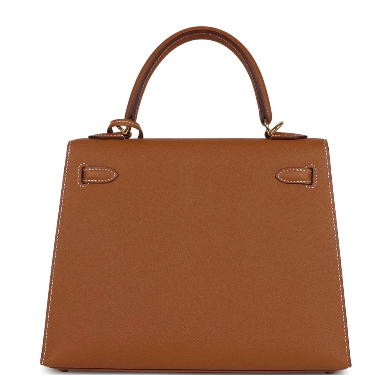 Luxury Brown Epsom Kelly Handbag 25