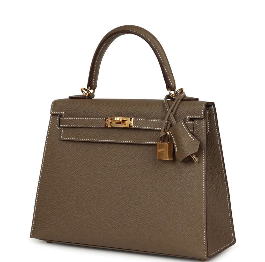 Luxury Tan Epsom Kelly Handbag 25