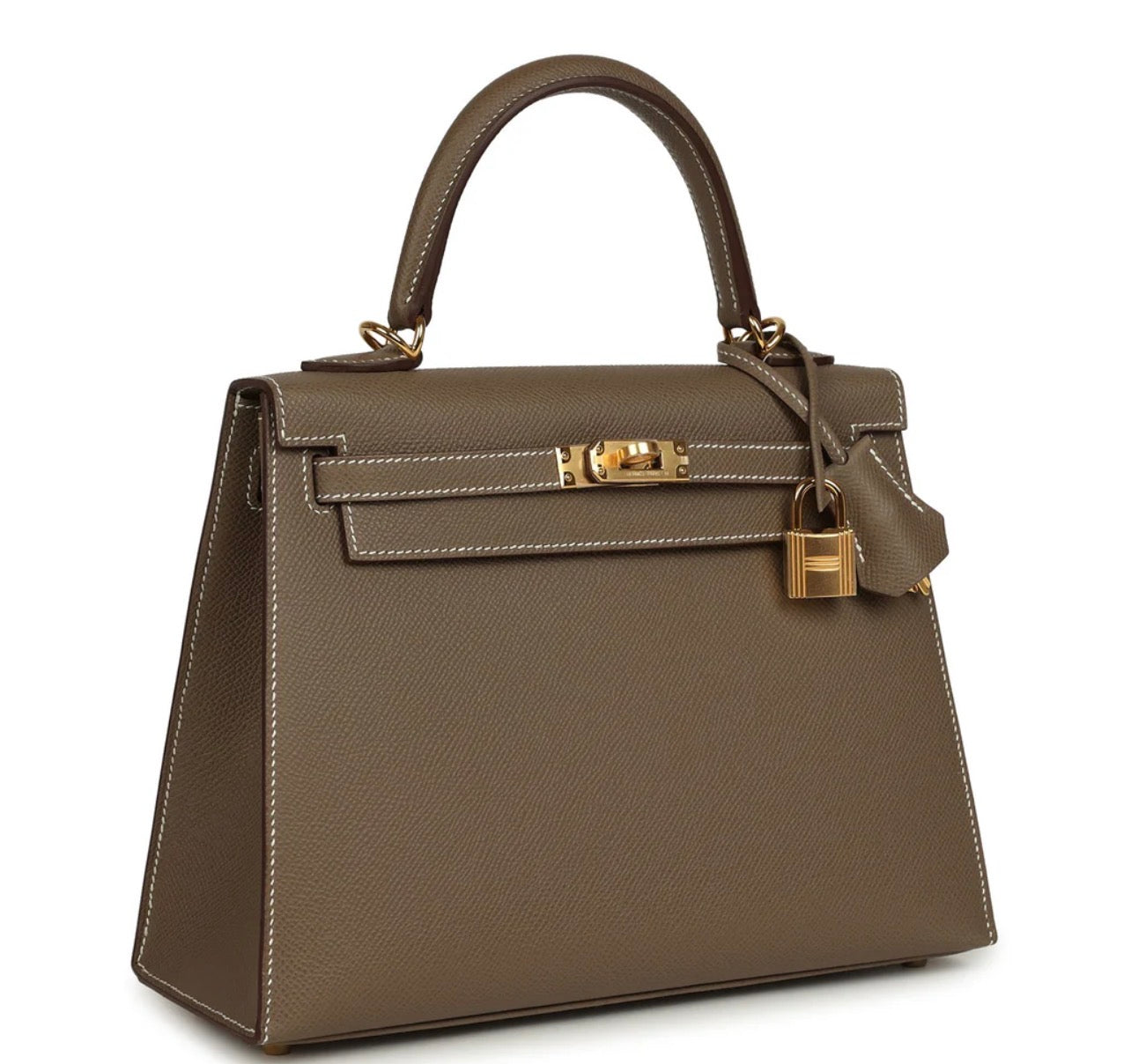 Luxury Tan Epsom Kelly Handbag 25