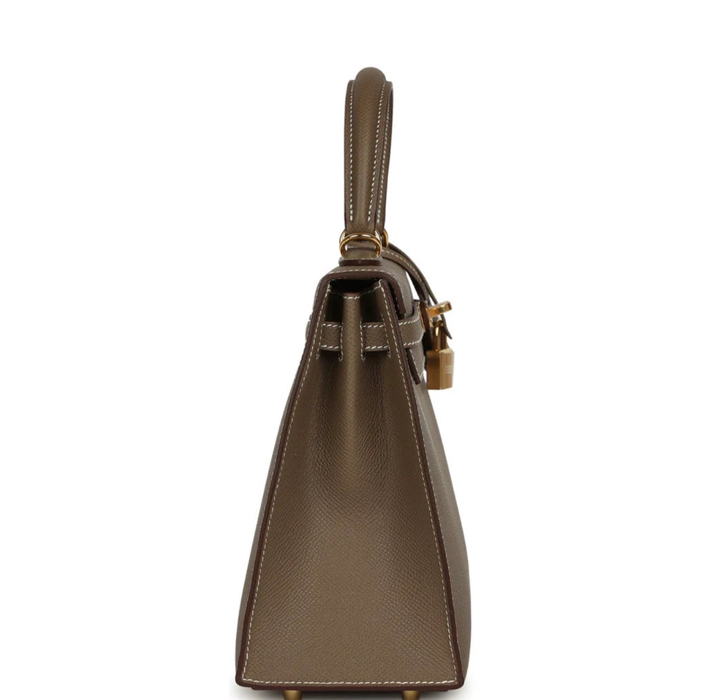 Luxury Tan Epsom Kelly Handbag 25