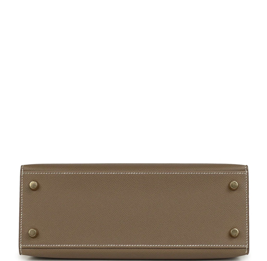 Luxury Tan Epsom Kelly Handbag 25