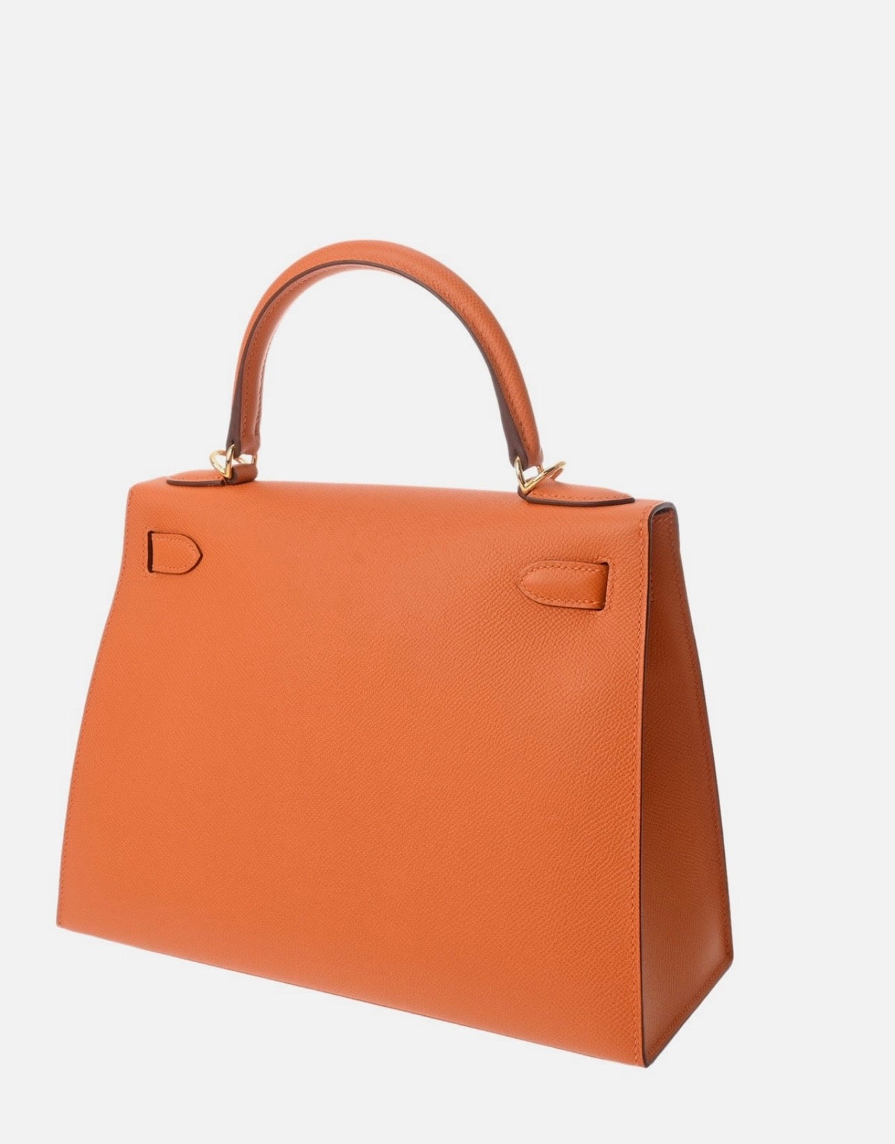 Luxury Orange Epsom Kelly Handbag 25