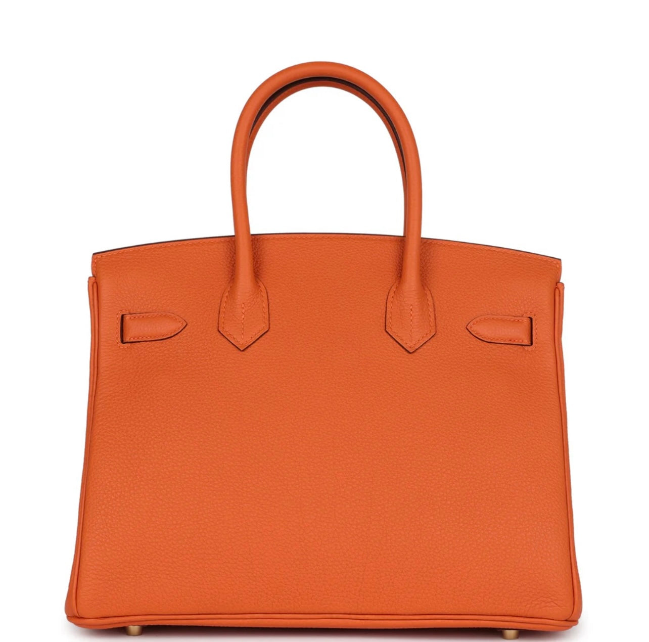 Luxury Orange Togo Handbag 25
