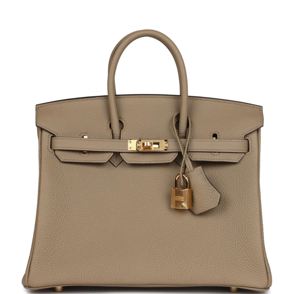 Luxury Tan with white stitching Togo Handbag 30